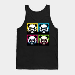 Pop Angry Panda - Funny Panda Art Tank Top